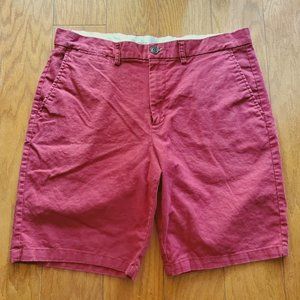 Old Navy Slim Linen Blend Red Shorts Men's Sz 36